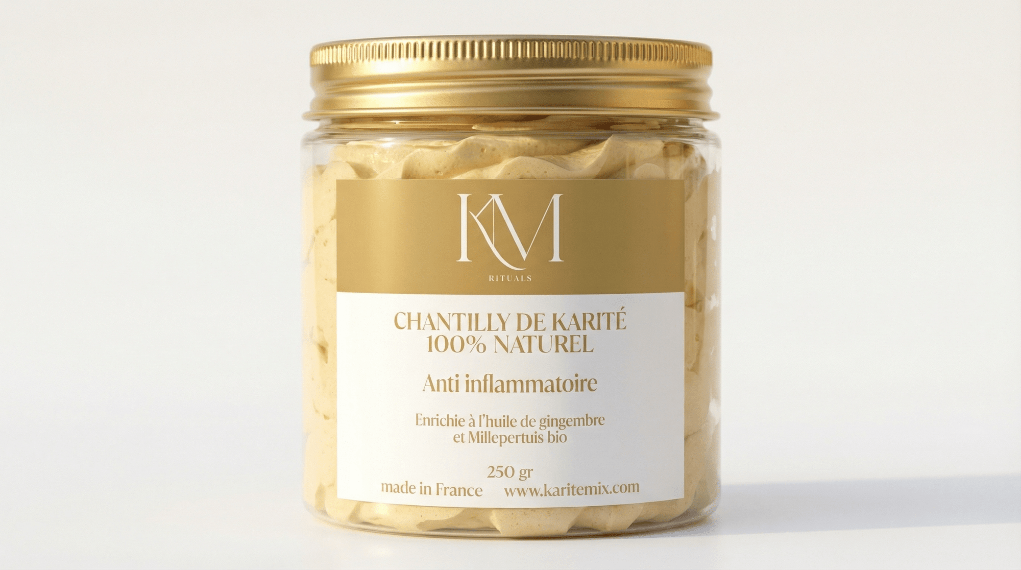 Chantilly de Karité bio au Millepertuis et Gingembre - Karité Mix